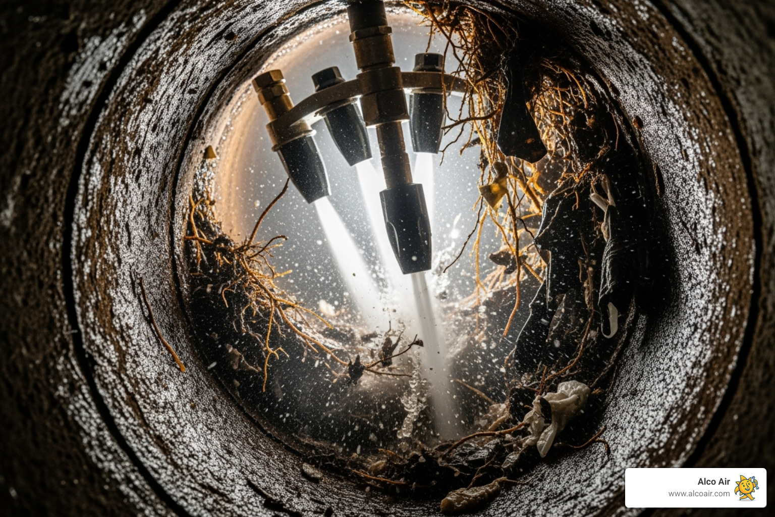 Hydro jetting drain