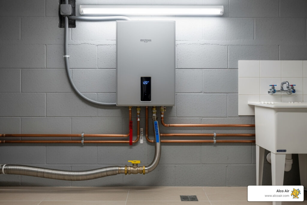 tankless water heater installation